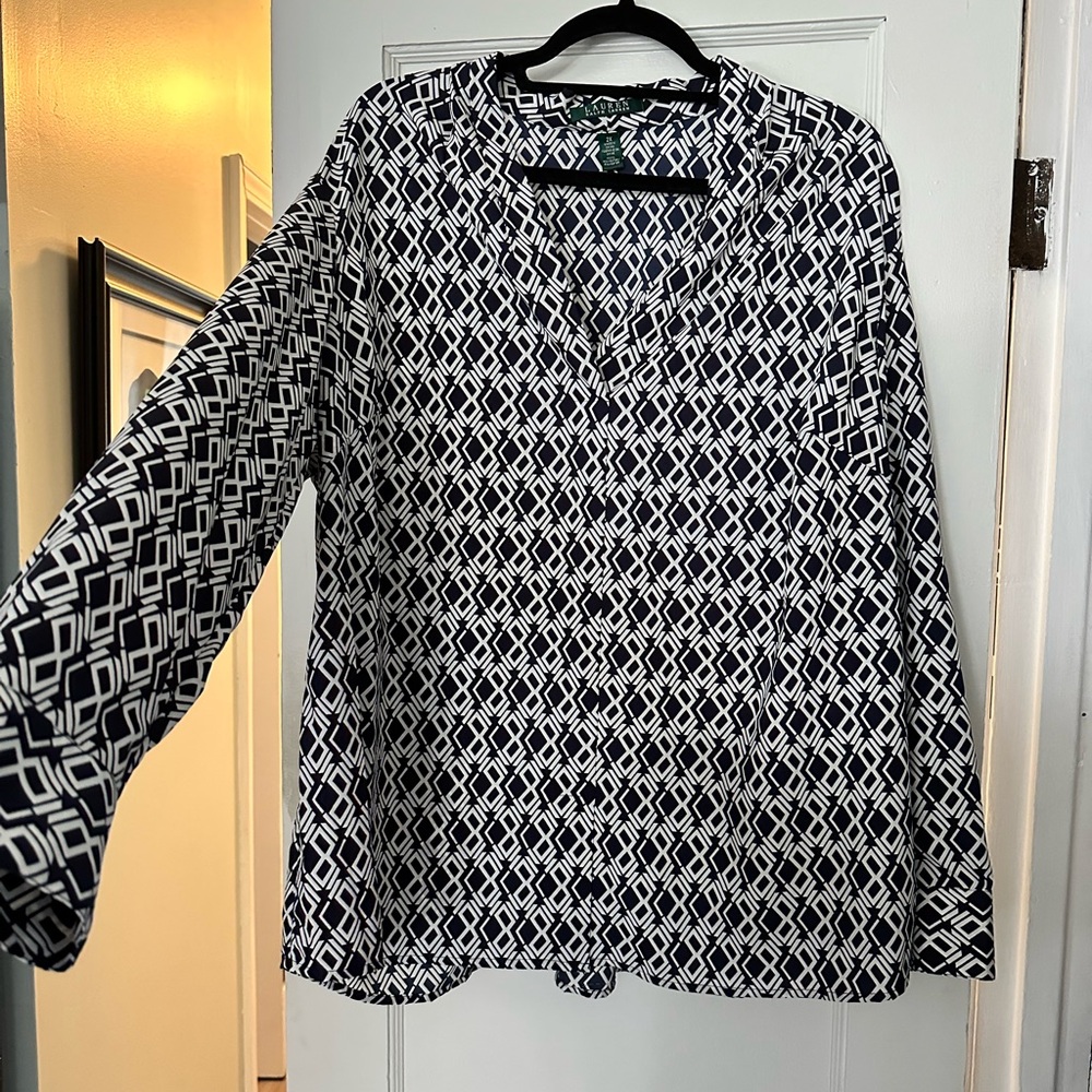Plus Size Long Sleeve Blouse
